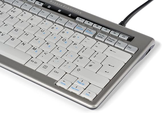 Bakker & Elkhuizen BNES840DUK Keyboard QWERTY S-board 840 Design USB silver-white