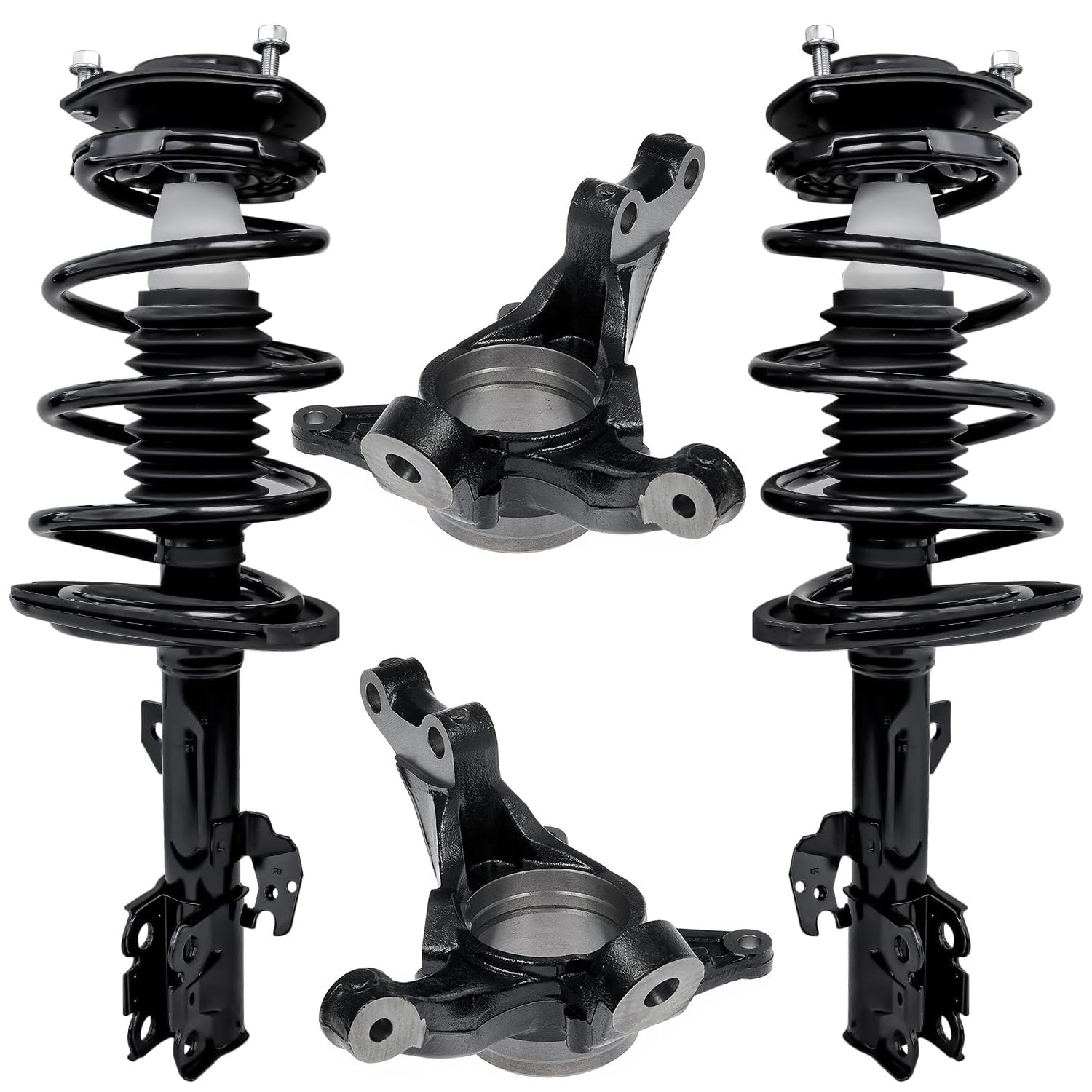 Detroit Axle - 2.4L Front Knuckles Struts Kit for 2004-2006 Toyota Camry