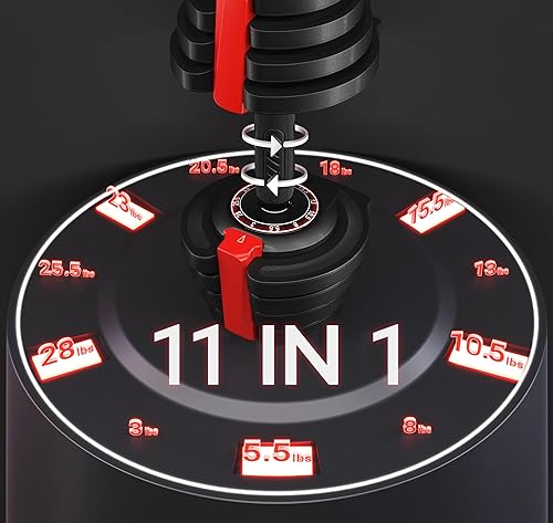 Vista 2 de Yaheetech Juego de mancuernas ajustables de 28/40/52.5/90 libras, mancuernas ajustables de ajuste rápido, juego de pesas con mango antideslizante