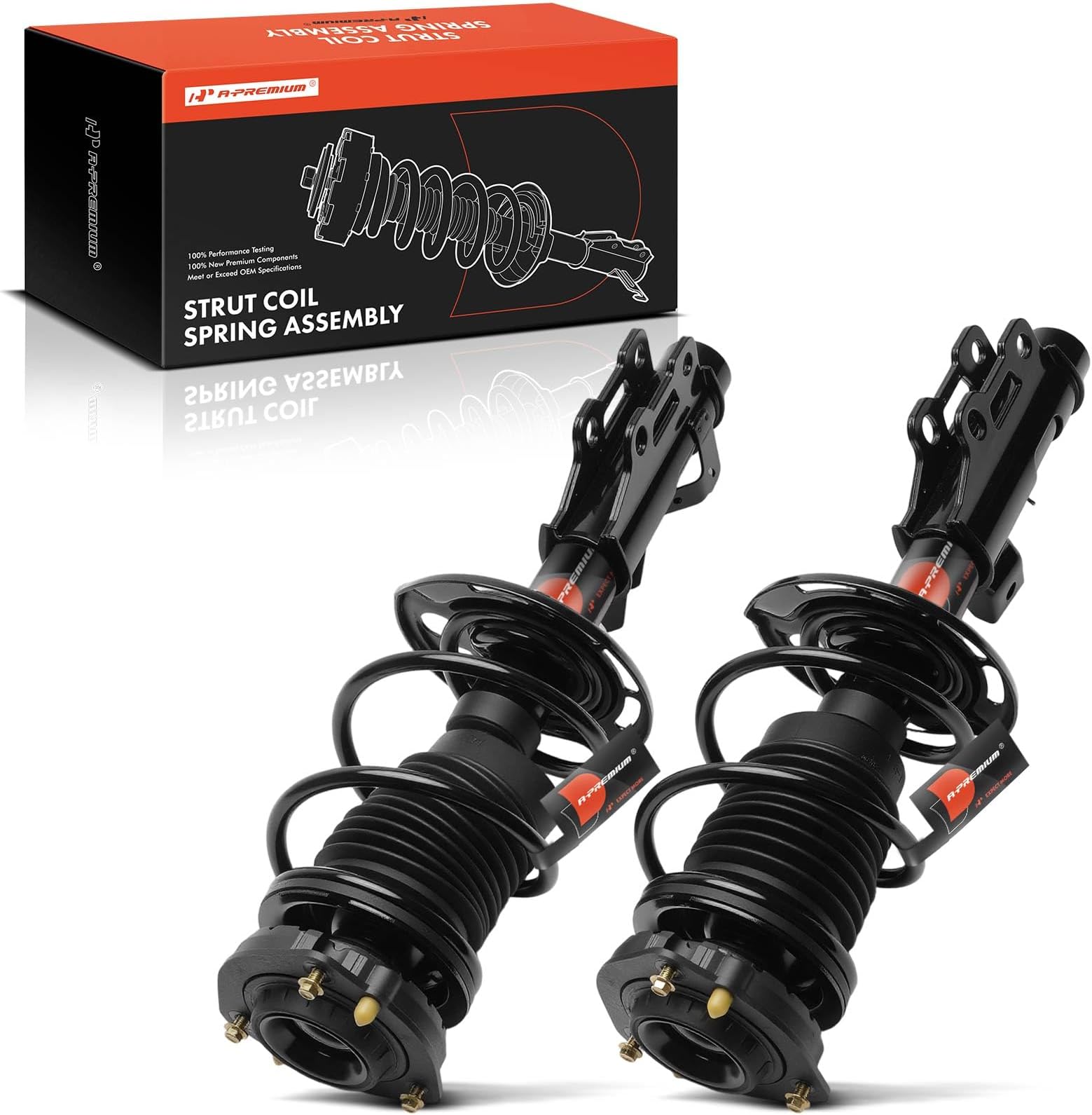 A-Premium Front Complete Strut and Coil Spring Assembly Compatible with Chevrolet Camaro 2016-2022, 2-PC Set