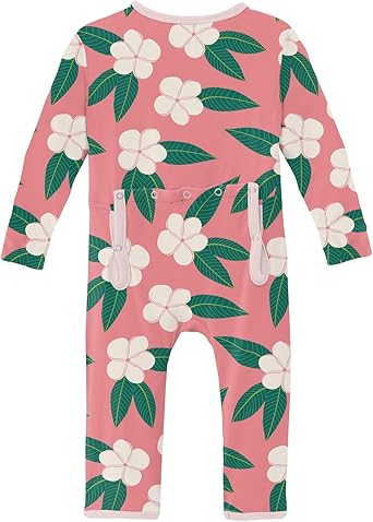 KicKee Print Coverall with Zipper, Super Soft Baby Clothes, Baby and Kid One Piece Sleepwear