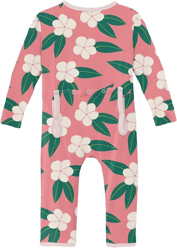 KicKee Print Coverall with Zipper, Super Soft Baby Clothes, Baby and Kid One Piece Sleepwear