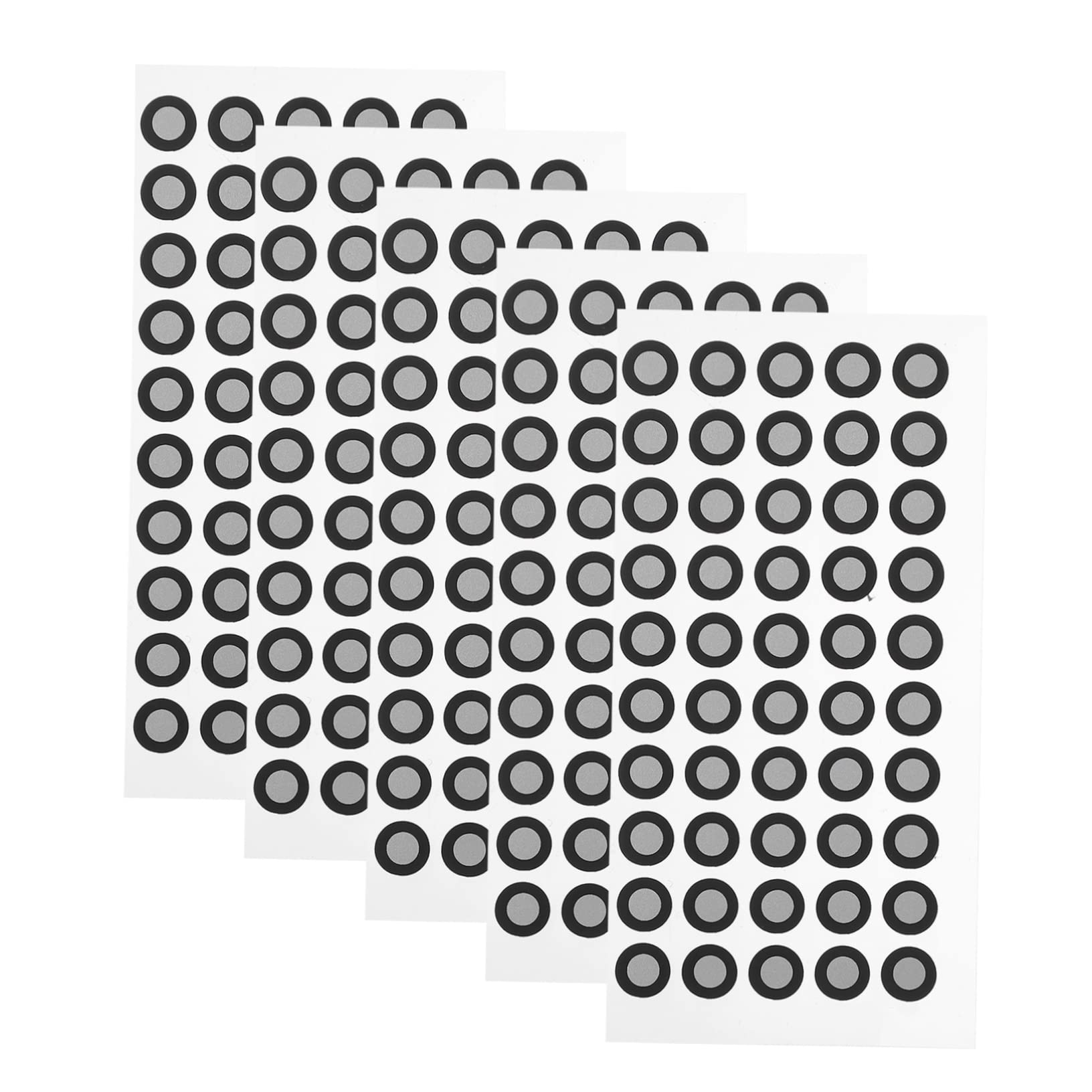 FUOYLOO 5 Sheets Scanner Marking Point 3D Scanning Markers Magnetic Reflective Film Reference Point 3D Markers 3D Scanning Stickers Scanning Dots 3D Tracking Dot Spray The Pet Printer