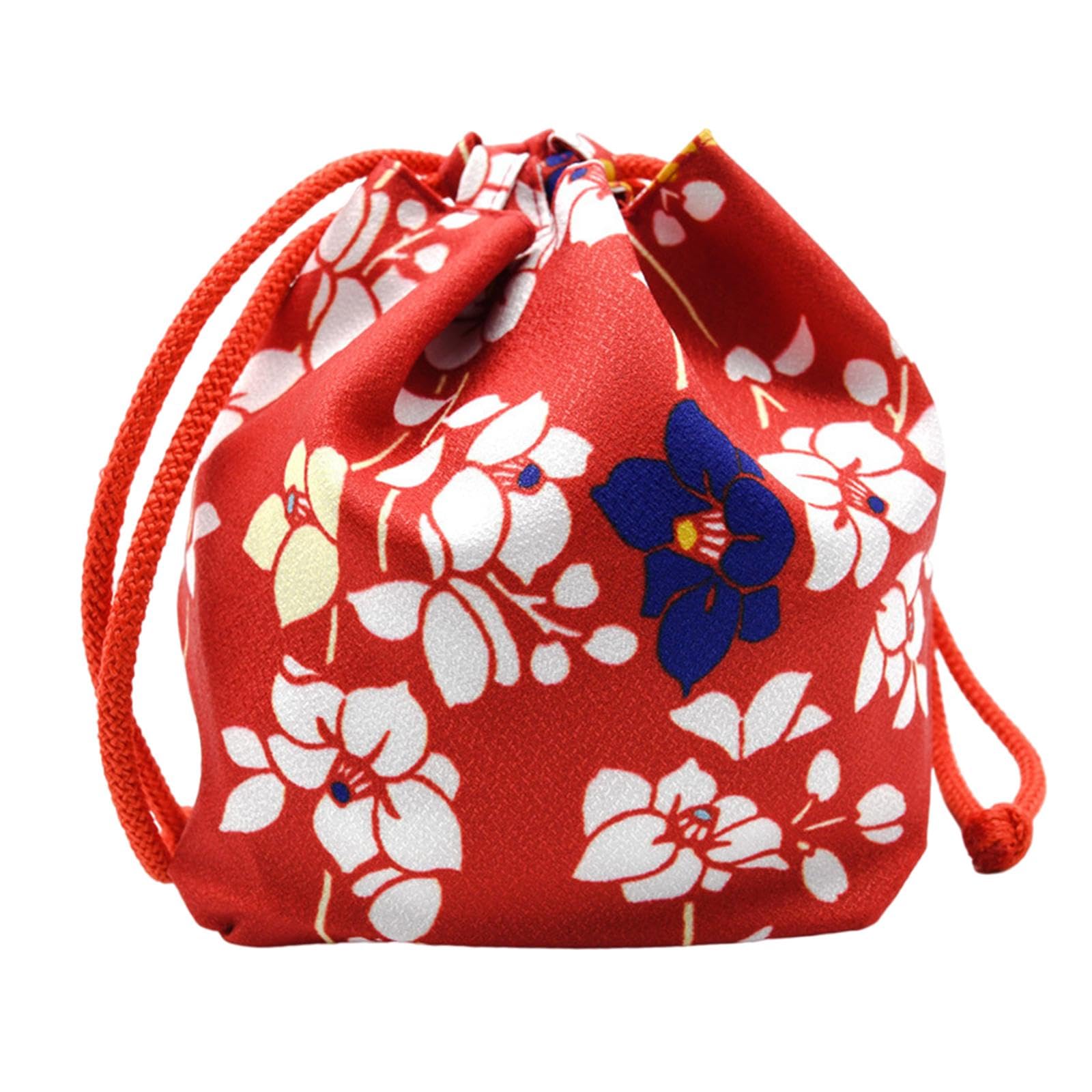 nivaa Japanese Drawstring Bag Coin Purse Lunch Bag Food Pouch Red-picture-42