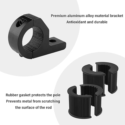 Miniatura 3 de 2 soportes de barra de luz para motocicleta, universal de 0.75 pulgadas, 1 pulgada, 1.25 pulgadas, abrazadera de tubo LED, kit de soporte de barra