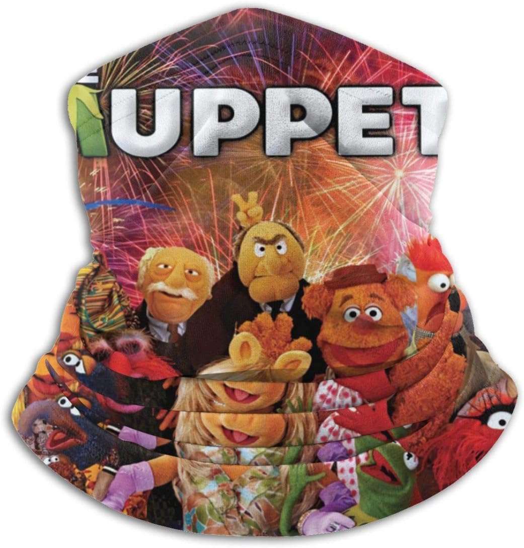 65469longshuo The Muppet Show Beaker Meepers Unisex Fleece Neck Warm Leggings Hairband Cold Weather Tube Mask Warm Neck Scarf Outdoor UV Protection Party Cover