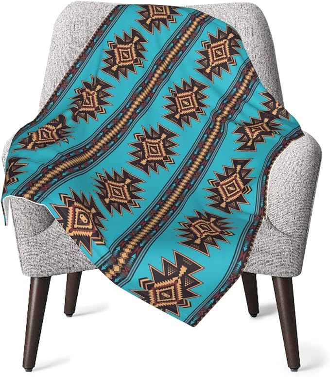Ethnic Pattern Aztec Native American Soft and Cozy Blanket
