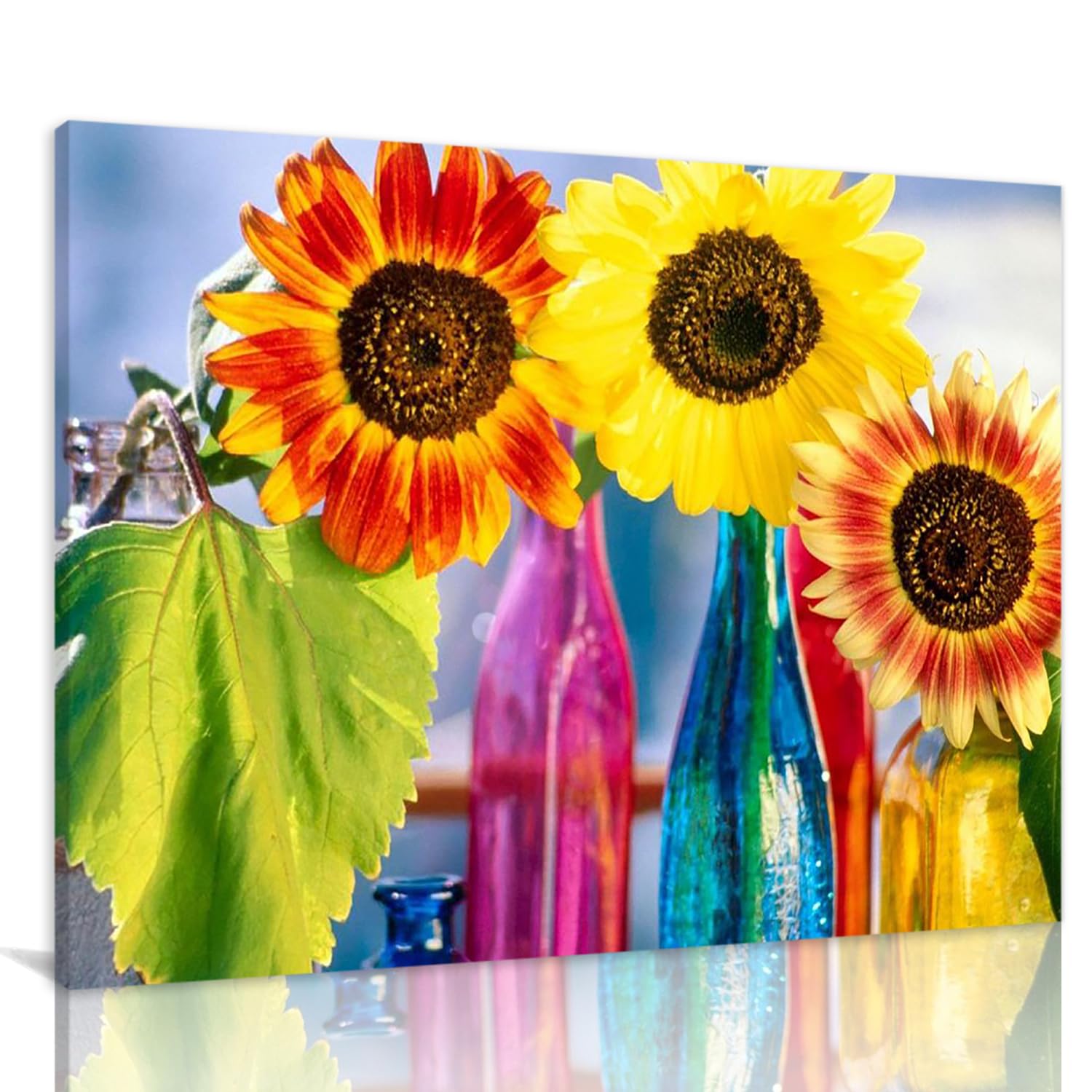 手描きの油絵の抽象的なピンクの花の客間の玄関は絵を掛けます45