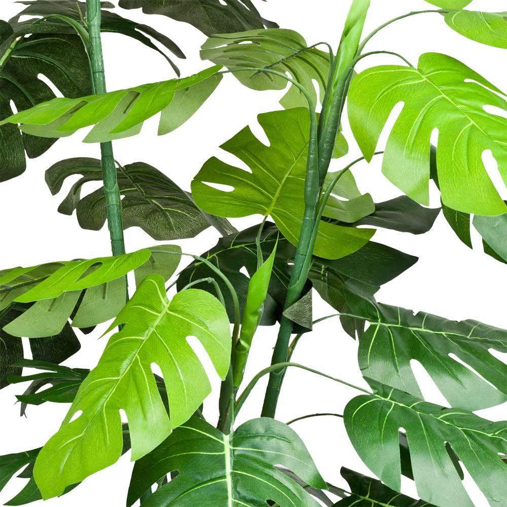 Decovego Monstera Pianta Albero Artificiale Plastica 140 cm
