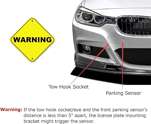 Miniatura 9 de Soporte para placa matrícula para BMW, Negro