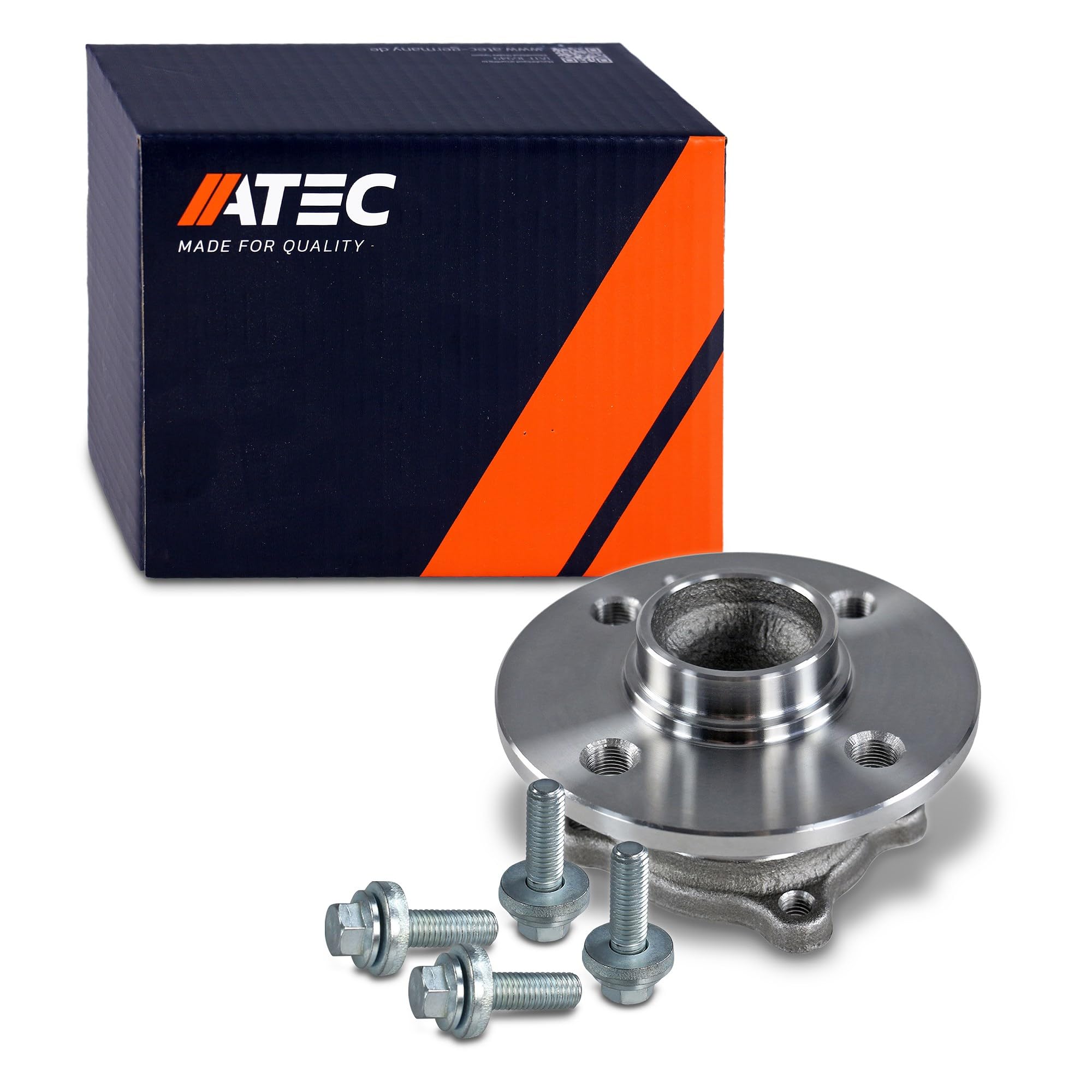 ATEC Germany 1x Rodamiento de rueda trasera con tornillos Juego de