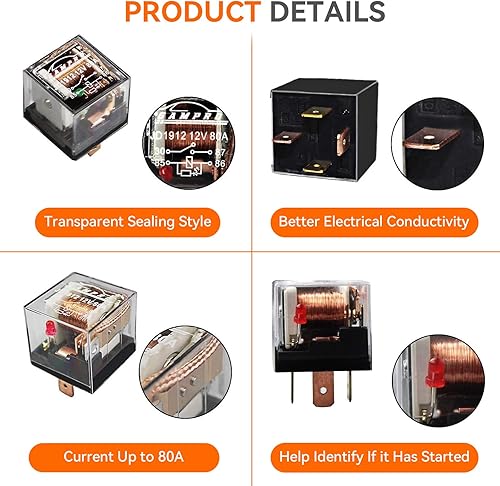 Miniatura 5 de Bocina de aire de coche de 12 V, mini bocina de aire compacta de 130 dB para automóvil, camión, motocicleta, carrito de golf, autobús (1)