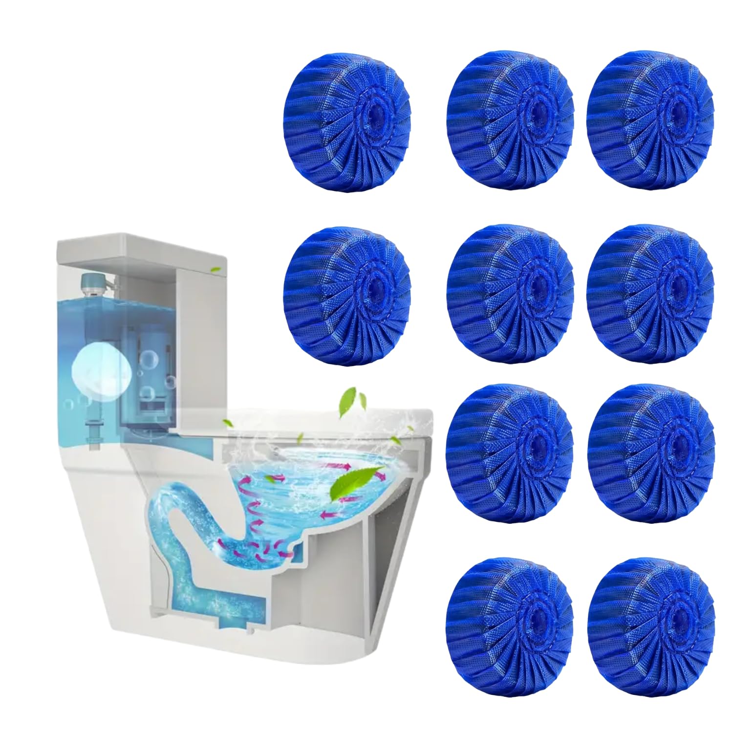 Automatic Toilet Bowl Cleaner - Powerful Deodorizing Flush Tablets for Bathroom Cleaning and Freshening | 10 count. (B0CVSHYXZB) Amazon Price History, Amazon Price Tracker
