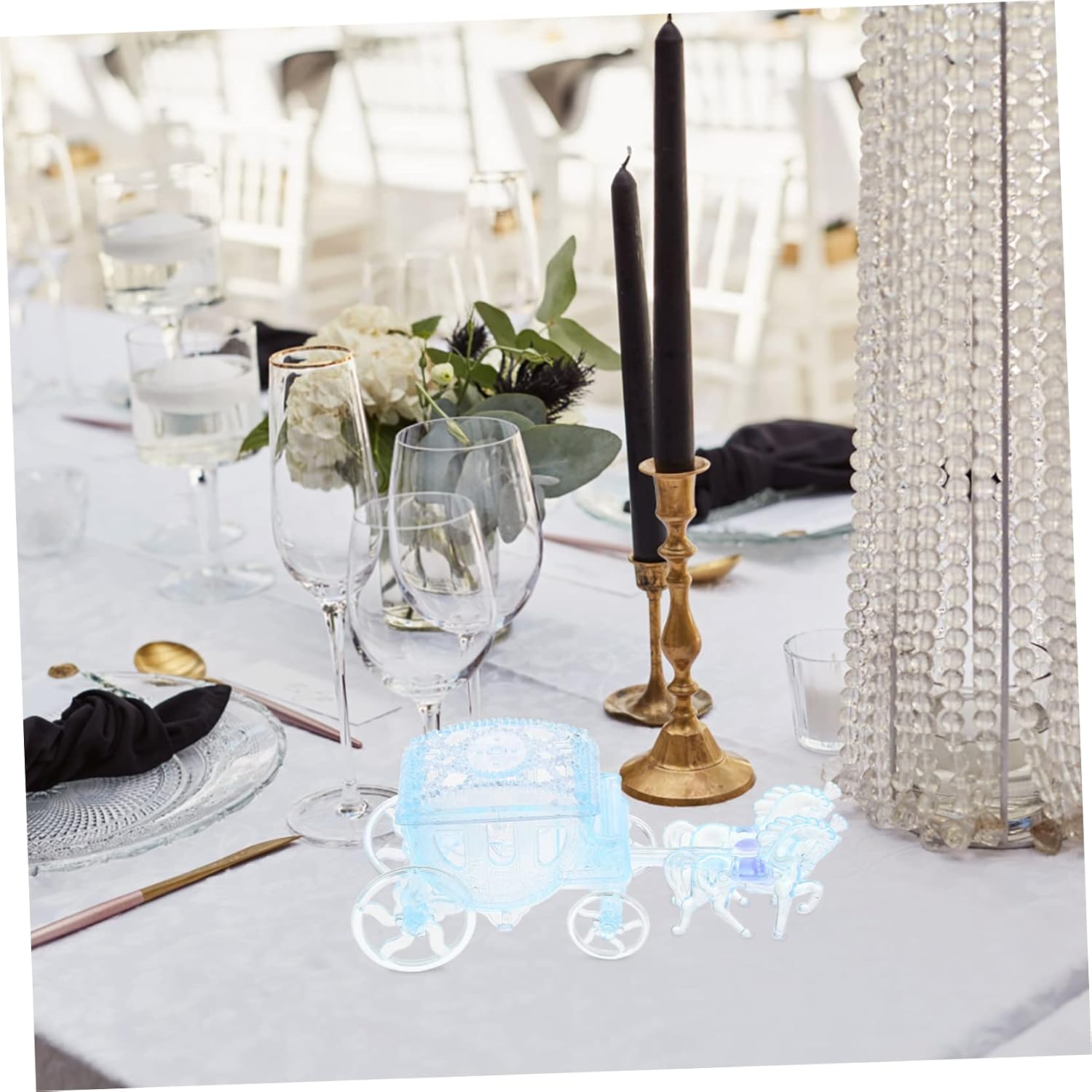 Carriage Candy Box Clear Carriage Box for Wedding and Birthday Party Creative Candy Holder and Jewelry Transparent Design image 5