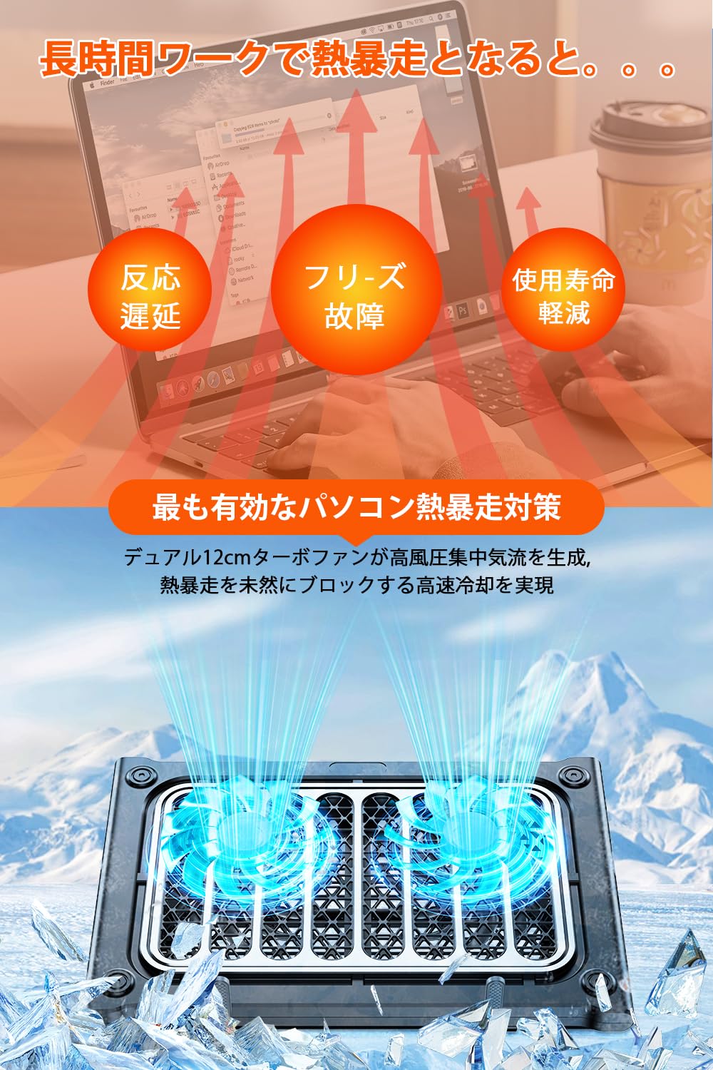 Amazon.co.jp: Zxyceo【2025新登場・最強の大型冷却ファンを2基