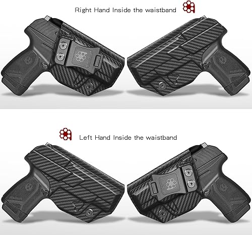 Miniatura 5 de Amberide IWB KYDEX Funda Ajuste Pistola Ruger Max-9, Cintura interior de transporte oculto, inclinación ajustable y retención 'Posi-Click',