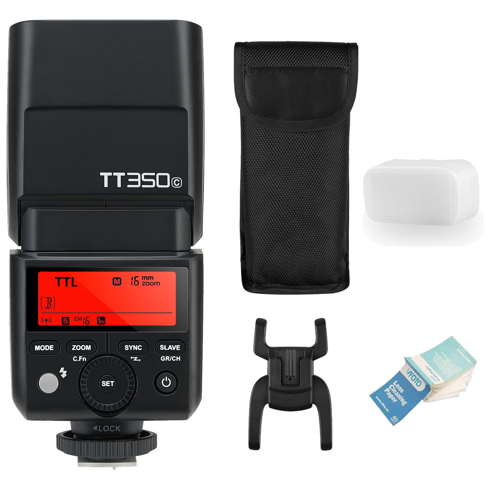Godox TT350C Flash Thinklite TTL Speedlite 2.4G HSS GN36 Compatibile Canon 5D Mark III 80D 7D