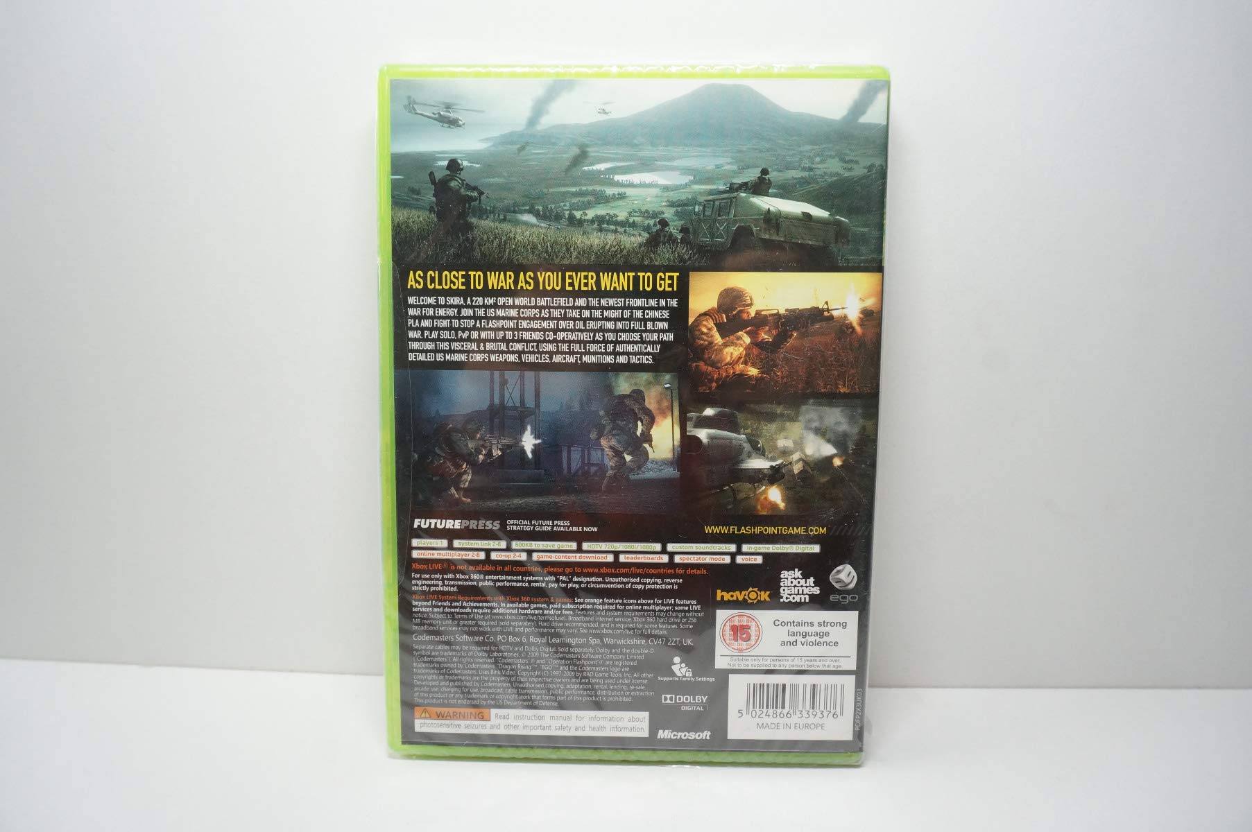 Jeu Xbox 360 Operation Flashpoint Dragon Rising FR PAL Complet - Bon état
