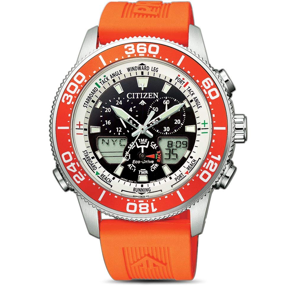 Citizen Men Analogue-Digital Eco-Drive Watch with Silicone Strap JR4061-18E