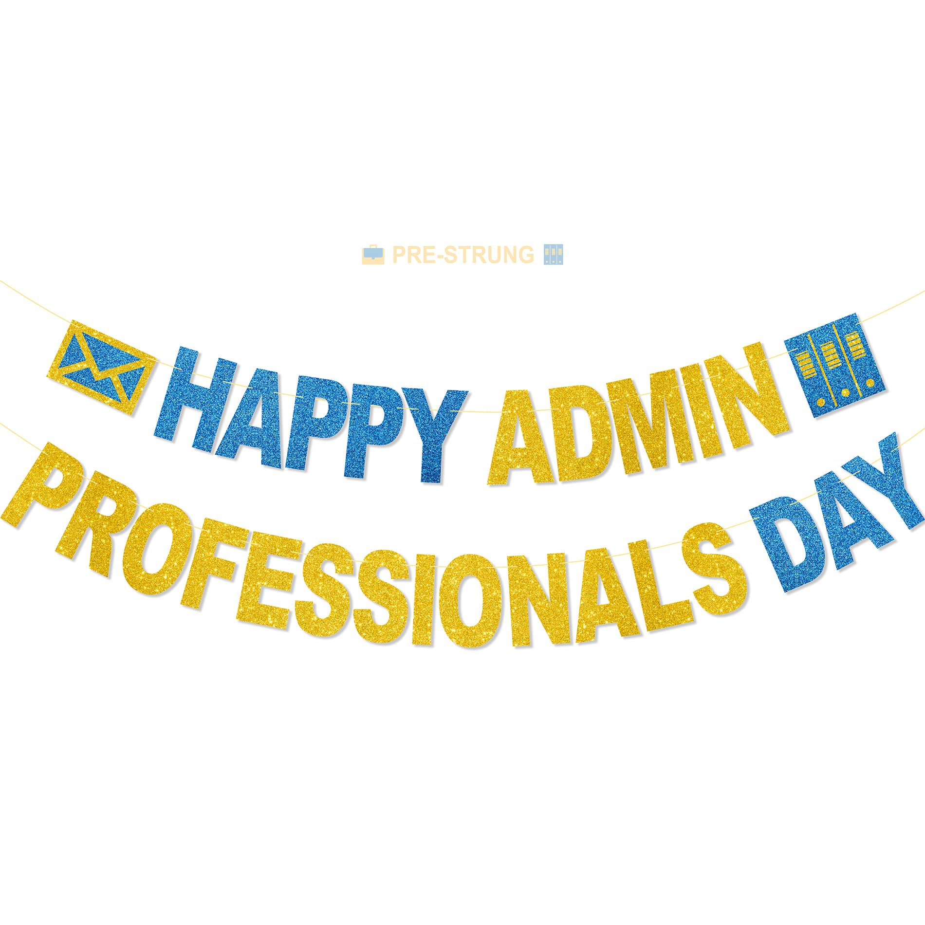 Happy Admin Professionals Day Banner No DIY Glitter Happy Administrative Professionals Day Office Party Decorations Administrative Professionals Day Gifts Appreciation Decorations