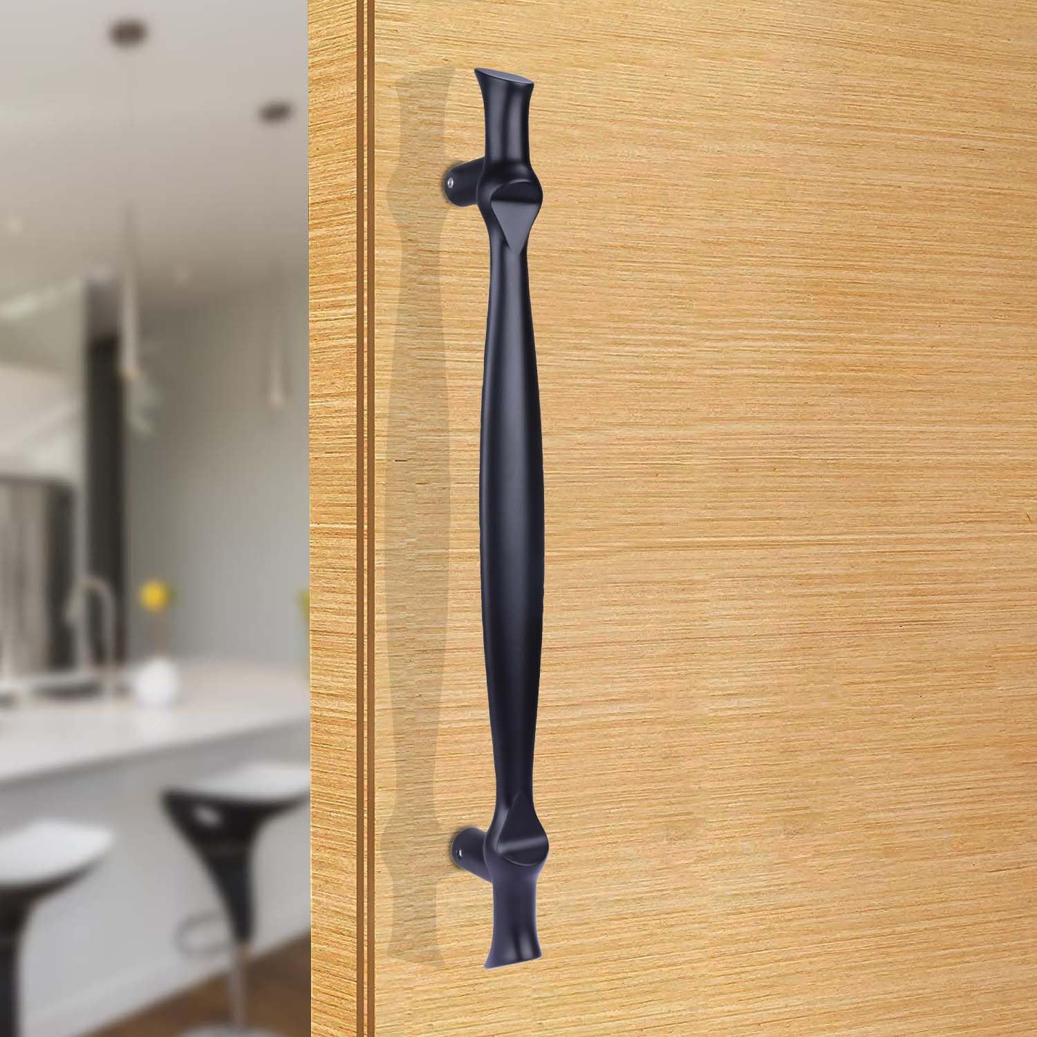 BonKaso 330 Zinc Alloy Premium Classic Push Pull Door Handle for Glass & Wooden Door - Matt Black Finish (Set of 1, 12 Inch) (B0C45F7KKN) Amazon Price History, Amazon Price Tracker