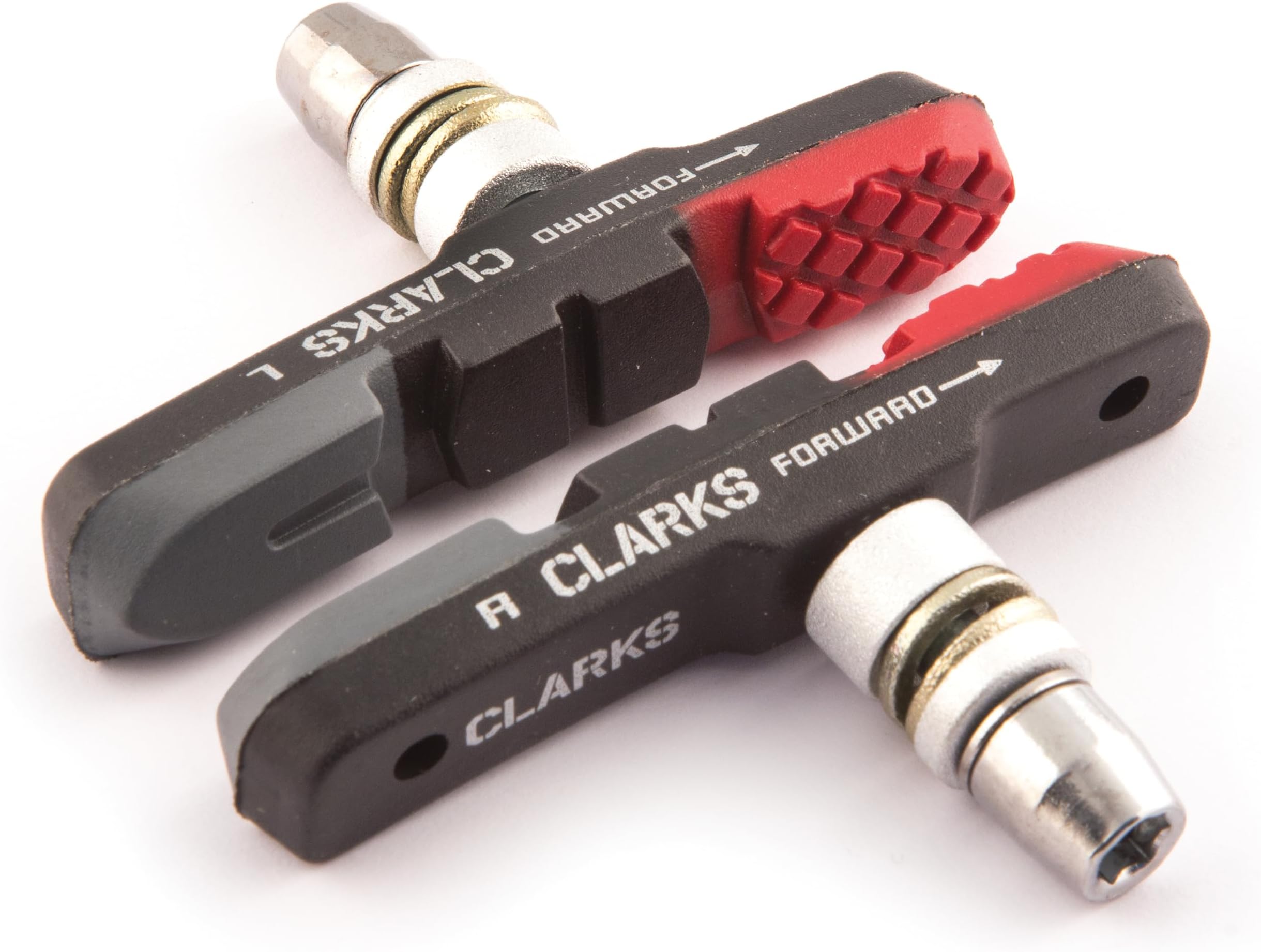 Clarks Elite MTB/Hybrid Brake Pads Integral Block W/Triple Compound Insert Pads, 72 mm