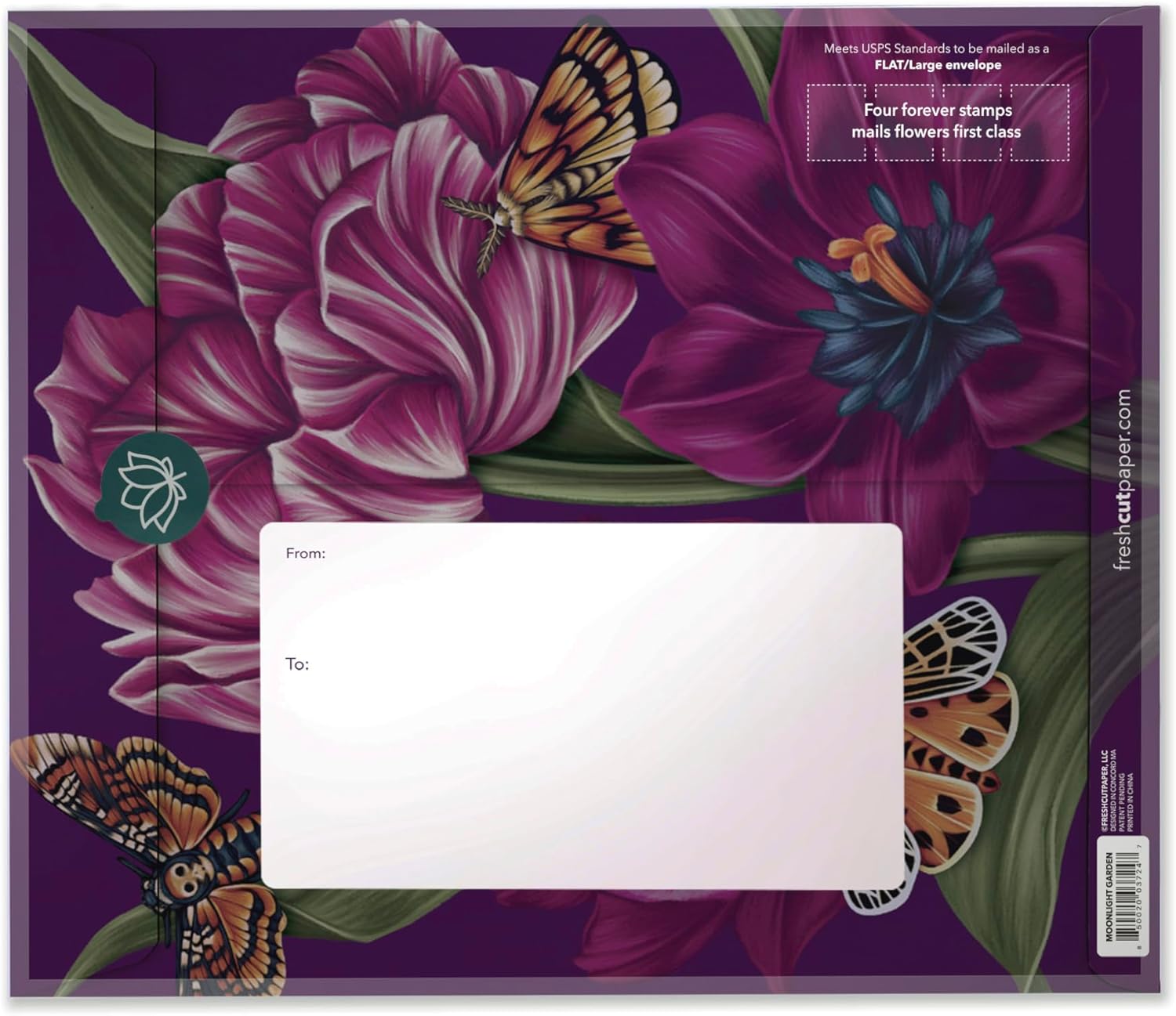 Freshcut Paper Pop Up Cards, Moonlight Garden, 12 Inch Life Sized Forever Flower Bouquet 3D Popup Greeting Card, Halloween Cards, Birthday Card, Blank Notecard & Envelope - Image 9