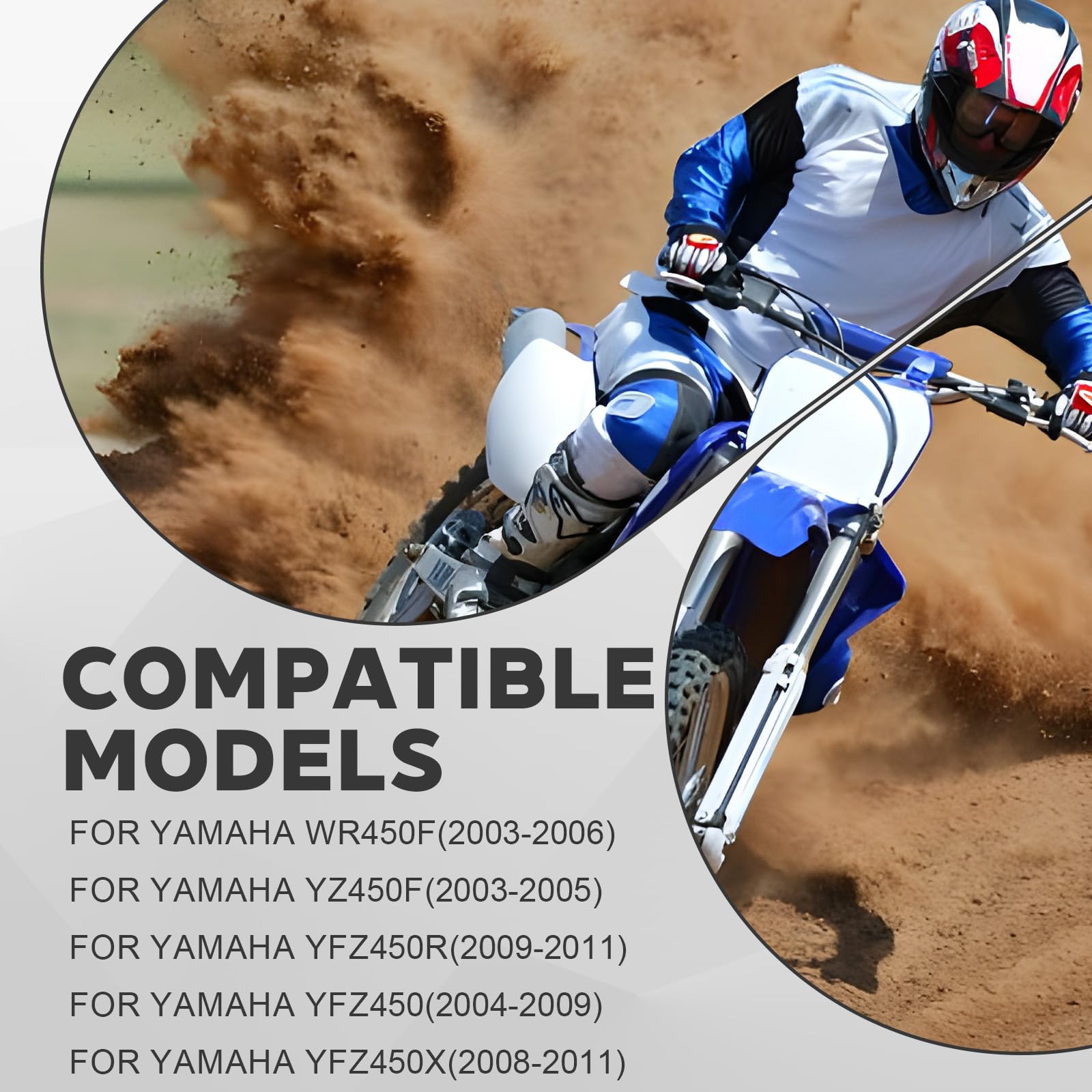 Cam Timing Chain Tensioner Guide Gasket For Yamaha YFZ450 2004-2013 WR450 03-06 - Foto 8