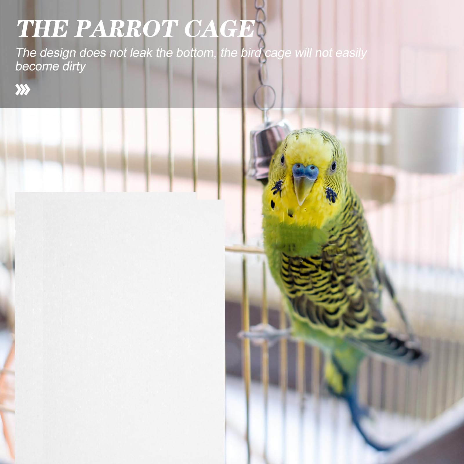 Housoutil Revêtements pour Cage à Oiseaux, 100 Pièces Cages à Perroquets Coussin, 22 * 15cm Fond De Cage Oiseaux, Coussin Doublures De Cage à Perroquet Für Den Kanarienkäfig