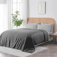 Vista 18 de SIJO AiryWeight - Funda de edredón Tencel, 100% lyocell derivado de eucalipto, suave como la mantequilla, las mejores sábanas refrescantes según