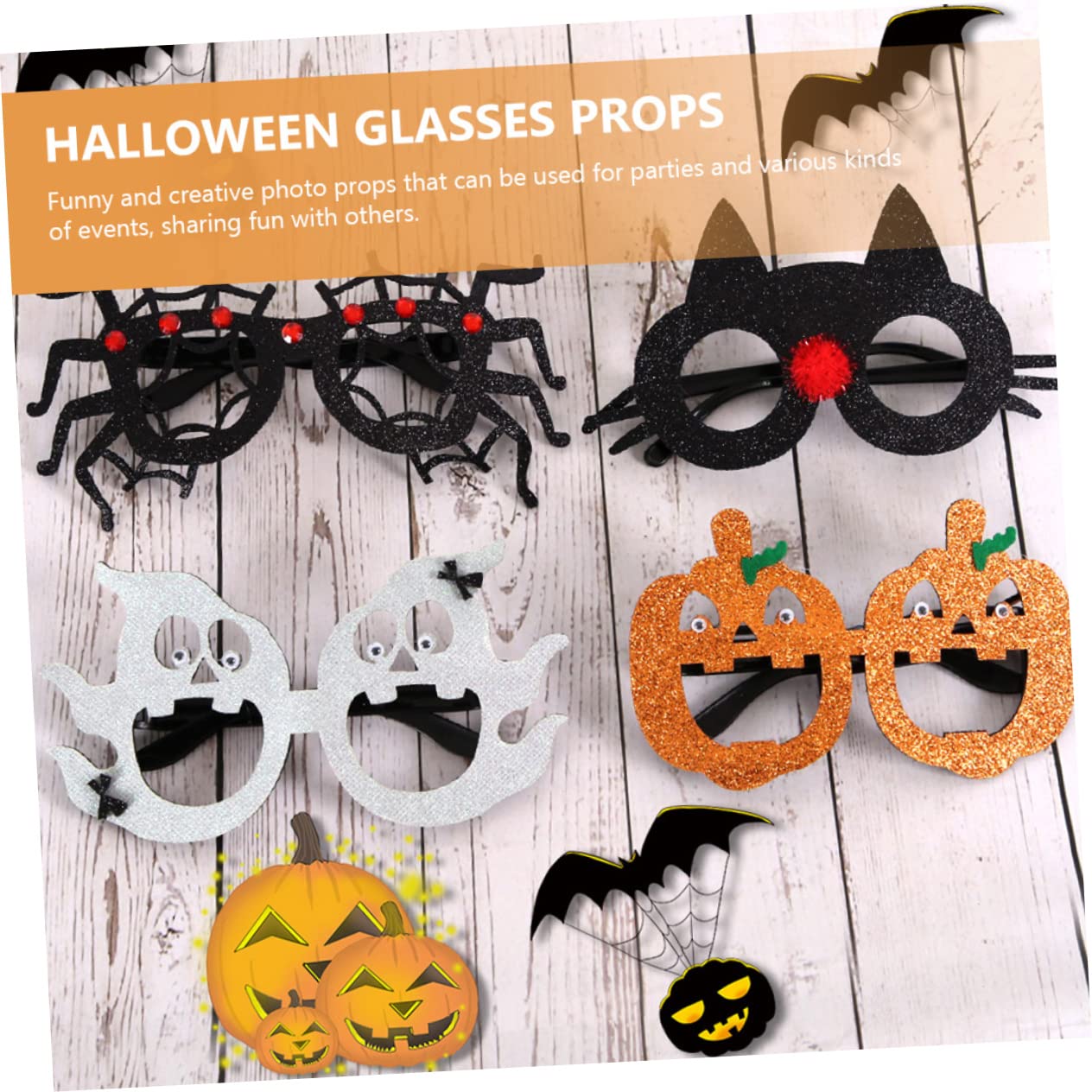 BESTYASH 20stücke Halloween Lustige Brillen Einzigartige Party-eyeglasses Für Kreative Fotos Und Lustige Festival-requisiten Für Halloween-feiern Und Kostüme