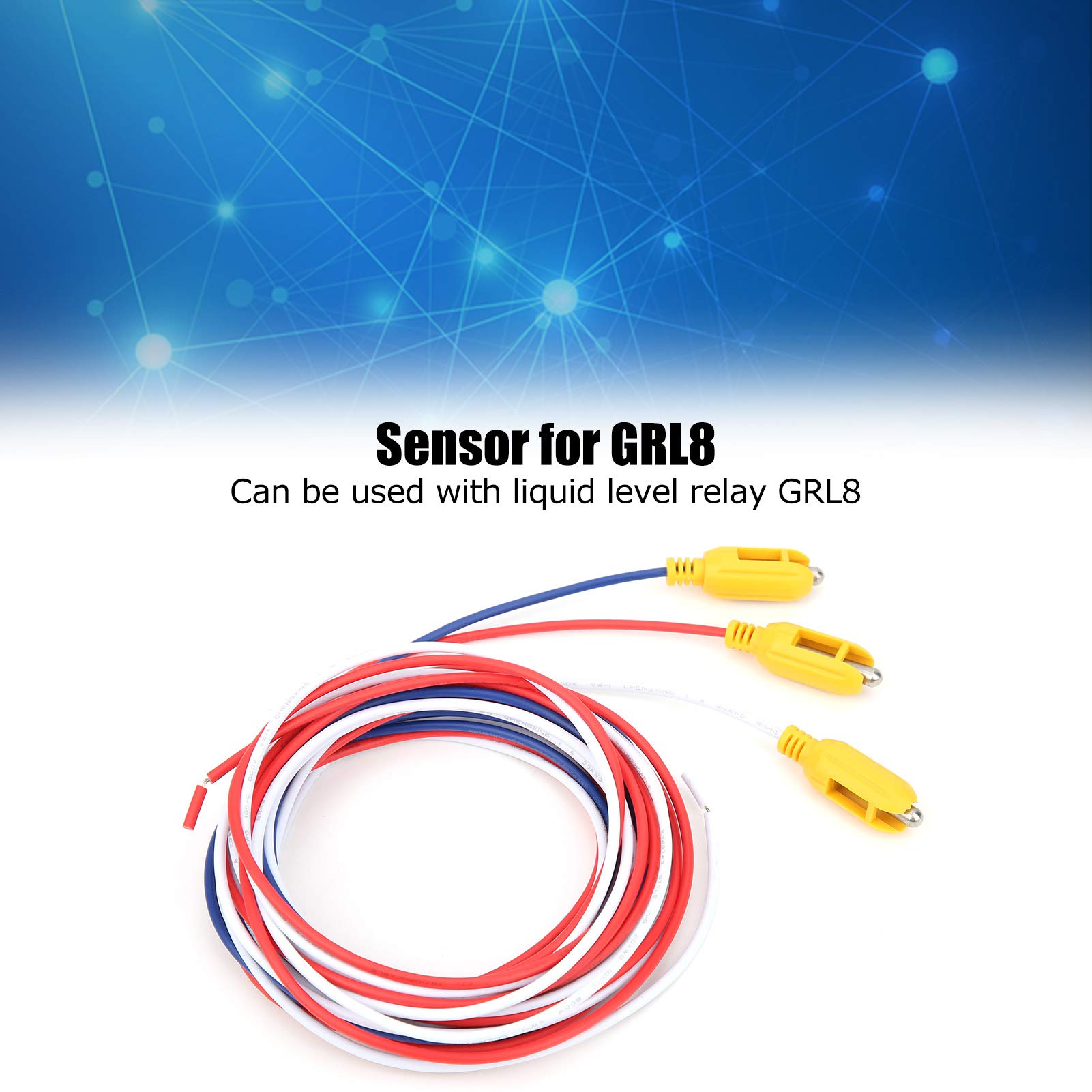 QANYEGN Liquid Level Probe Sensor, Liquid Level Transmitter Transducer, GRL8 Relay Liquid Level Detection Probe Sensor for Detecting Liquid Levels