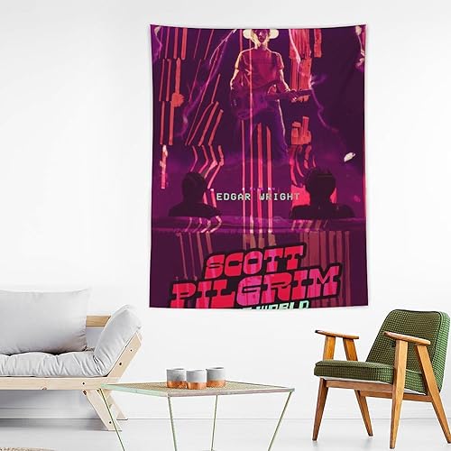 Miniatura 3 de Scott - Tapiz de película Pilgrim Vs The World (7) tapiz de pared, tapices de pergamino, pintura, imagen, sala de estar, decoración del hogar y