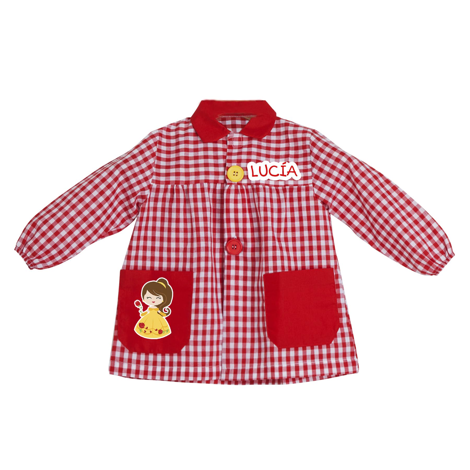 Tartas de pañales y más Babi/mandilón colegio. Personalizado con nombre. VUELTA AL COLE. Batas escolares. Regalos personalizados. Diferentes modelos a elegir