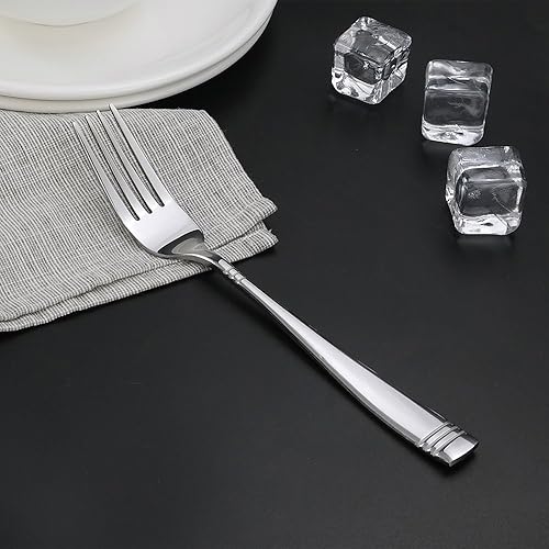 Miniatura 6 de Tenedor de acero inoxidable, 8 pulgadas, juego de 12