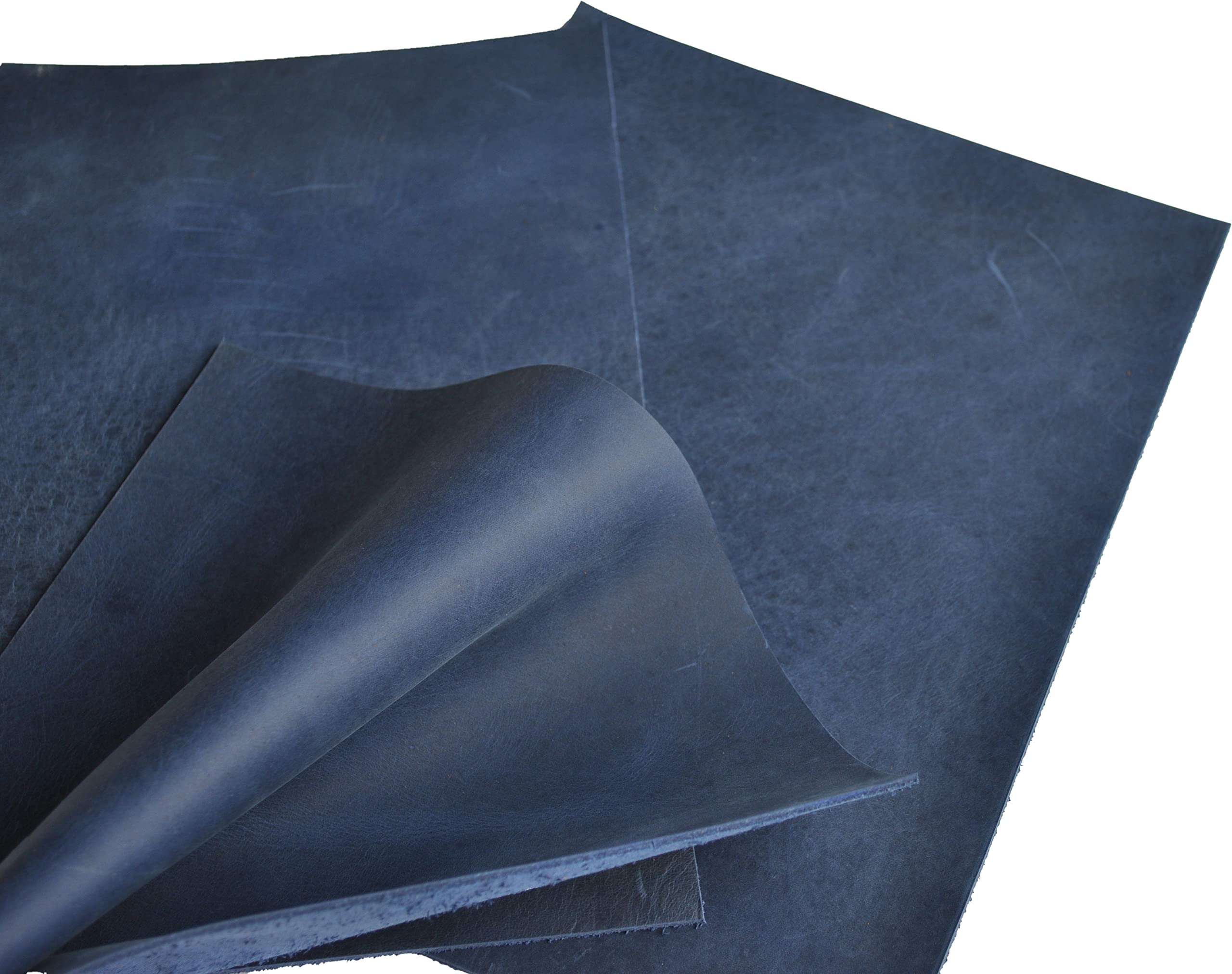HAPPER STUDIO Cowhide Leather 2 mm Pull-Up Crazy Horse Leather A5 x 6 Pieces (Blue) - Image 2