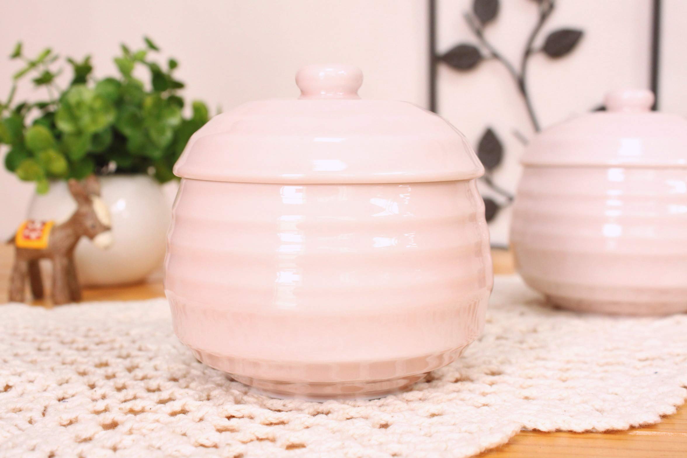 Amazon | (ピンク) どんぐり 蓋付きカップ (和食器 洋食器 茶碗蒸し
