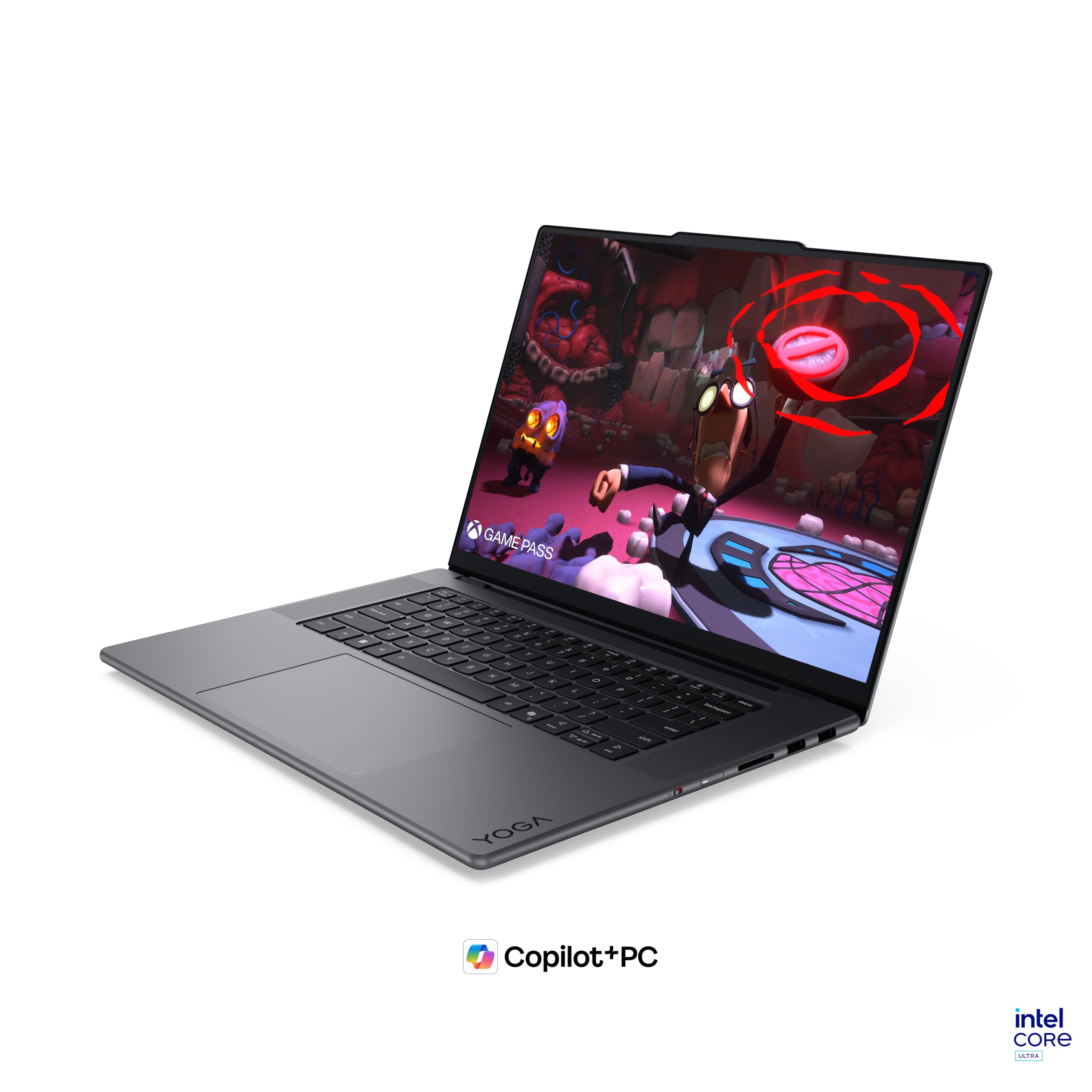 Lenovo Yoga Pro 9i Aura Edition Laptop | 16"3.2K OLED Touch Display | Intel Core Ultra 9 386H | 32GB RAM | 1TB SSD | NVIDIA GeForce RTX 5060 | Windows 11 | QWERTZ | Thunder Grau | 3 Jahre Premium Care