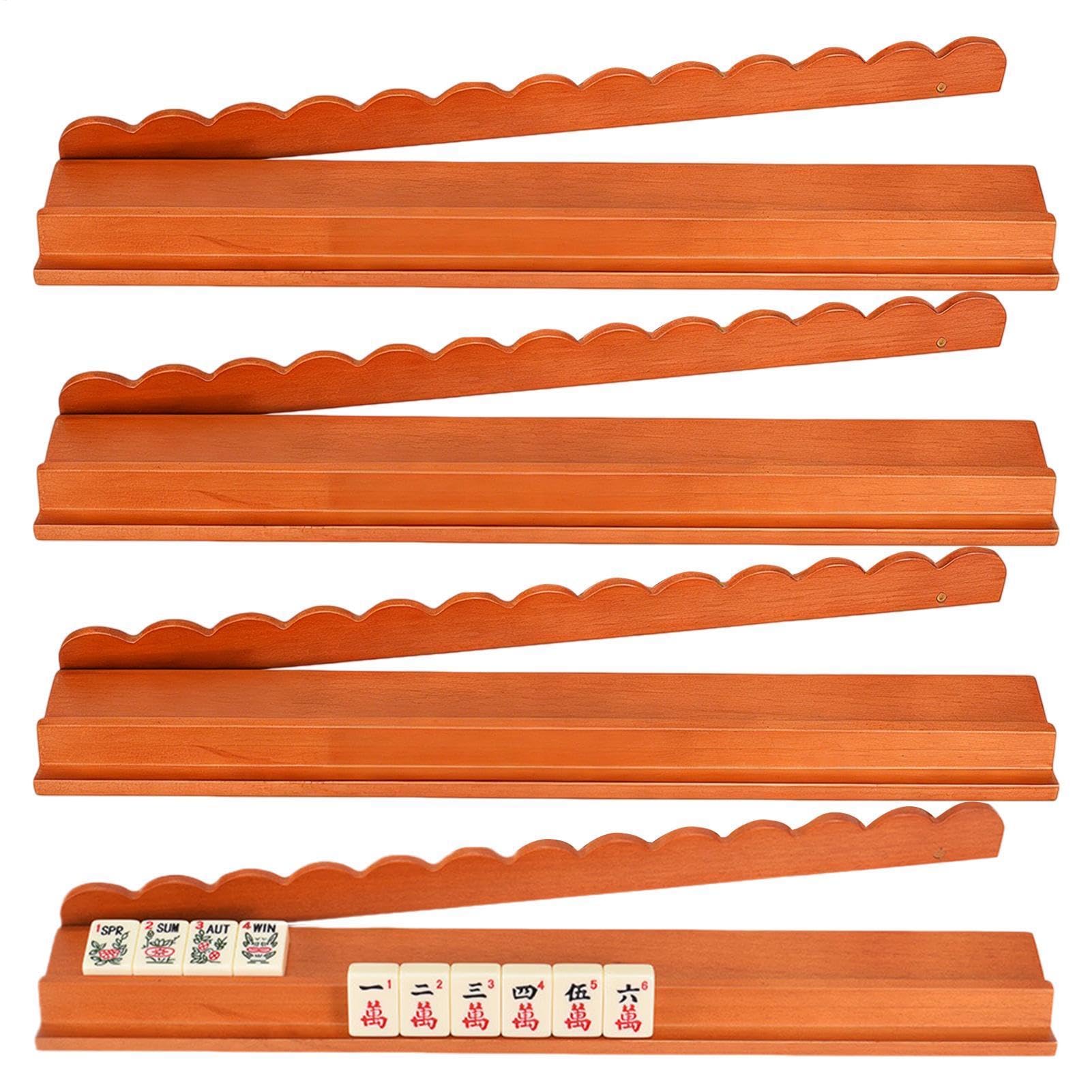 Spingitori Per Il Mahjong Per Tavola Magnetici In Legno Da 4 Pezzi Da | Supporti E Spingitori Tessere Da Mahjong Adatto a Casa, Viaggio, Natale, Giochi, Principianti, , , Tavolo da Biliardo