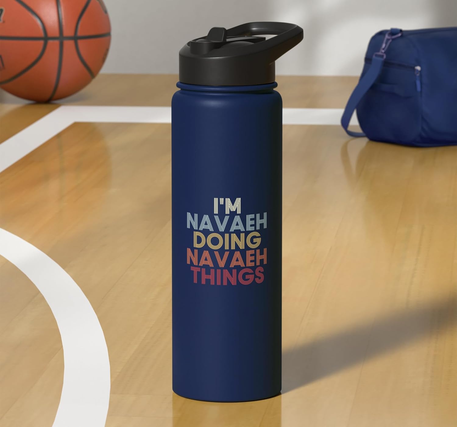 Navaeh Name Navaeh Personalized Name First Given Stainless Steel Insulated Water Bottle