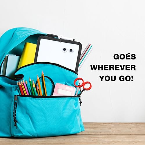 Miniatura 6 de PTY Pizarra blanca magnética de borrado en seco de 8.5 x 11 pulgadas con marcador magnético y 2 imanes, pequeña pizarra blanca para casillero