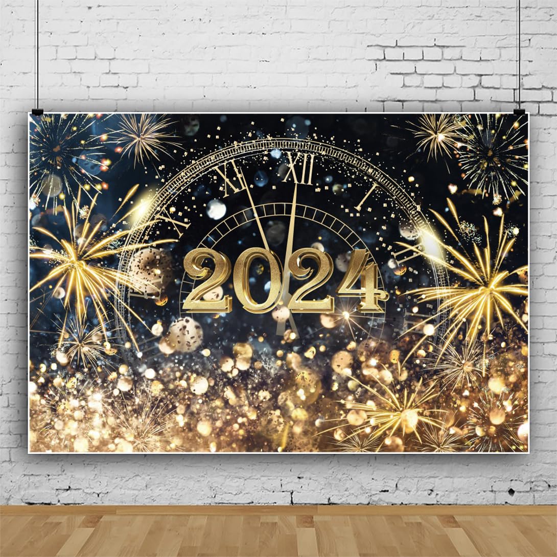 YongFoto 2026 Happy New Year Backdrop 8x6ft Glorious Night Sky - View #10