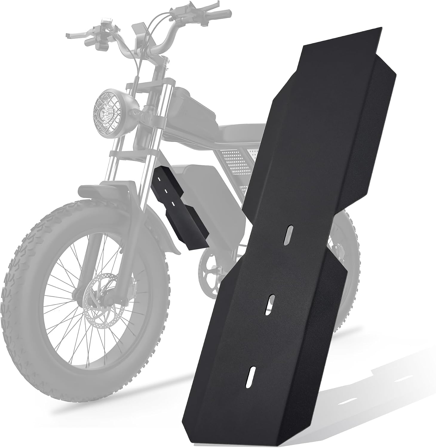 Electric Bike Middle Fender E-Bike Mudguard for Ridstar Q20 Ebike,Heavy-Duty Iron Middle Dirt Protector Dust Cover Mud Guard