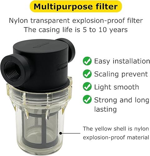 Miniatura 3 de Colador en línea hembra NPT de 34" con pantalla de filtro de acero inoxidable de malla 100 (malla de 34" 100)