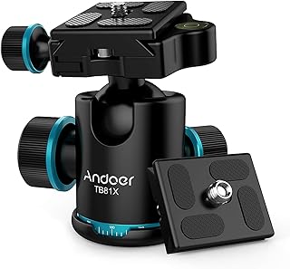 mingzhe TB81X Tripé Bola Cabeça de 360 Graus Rotativa Panorâmica para Tripé Monopé Slider Câmera DSLR com 3 Peças 1/4