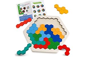 Skrtuan Wooden Pentomino Puzzles: Tangram-Style IQ and STEM Challenge