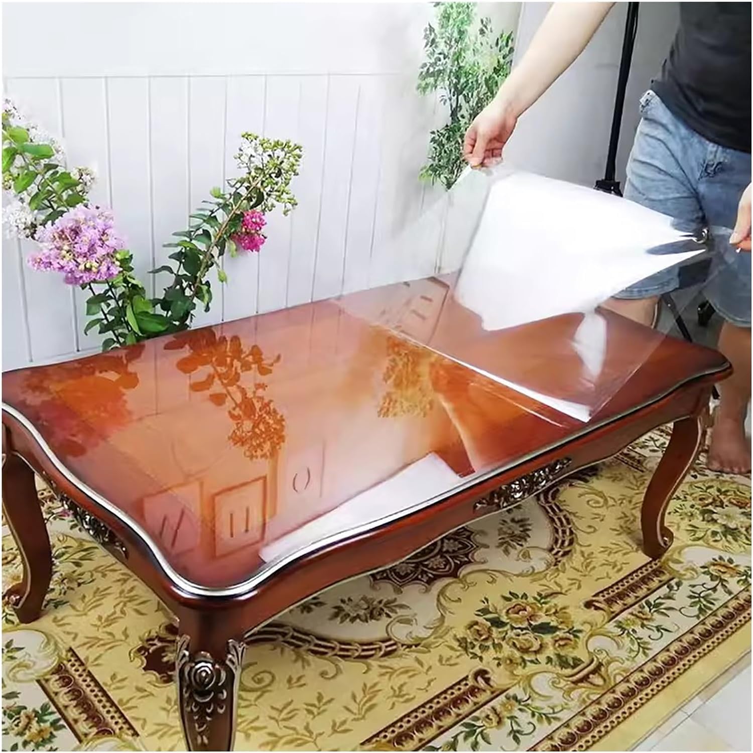 AMAZBIRD Clear Self-Adhesive Table Protector Film for Dining/Coffee Tables, Rectangular/Square/Round Table, Waterproof Protective Cover, Clear Contact Paper (24 x 40 Inch) (B0CYX97QKN) Amazon Price History, Amazon Price Tracker