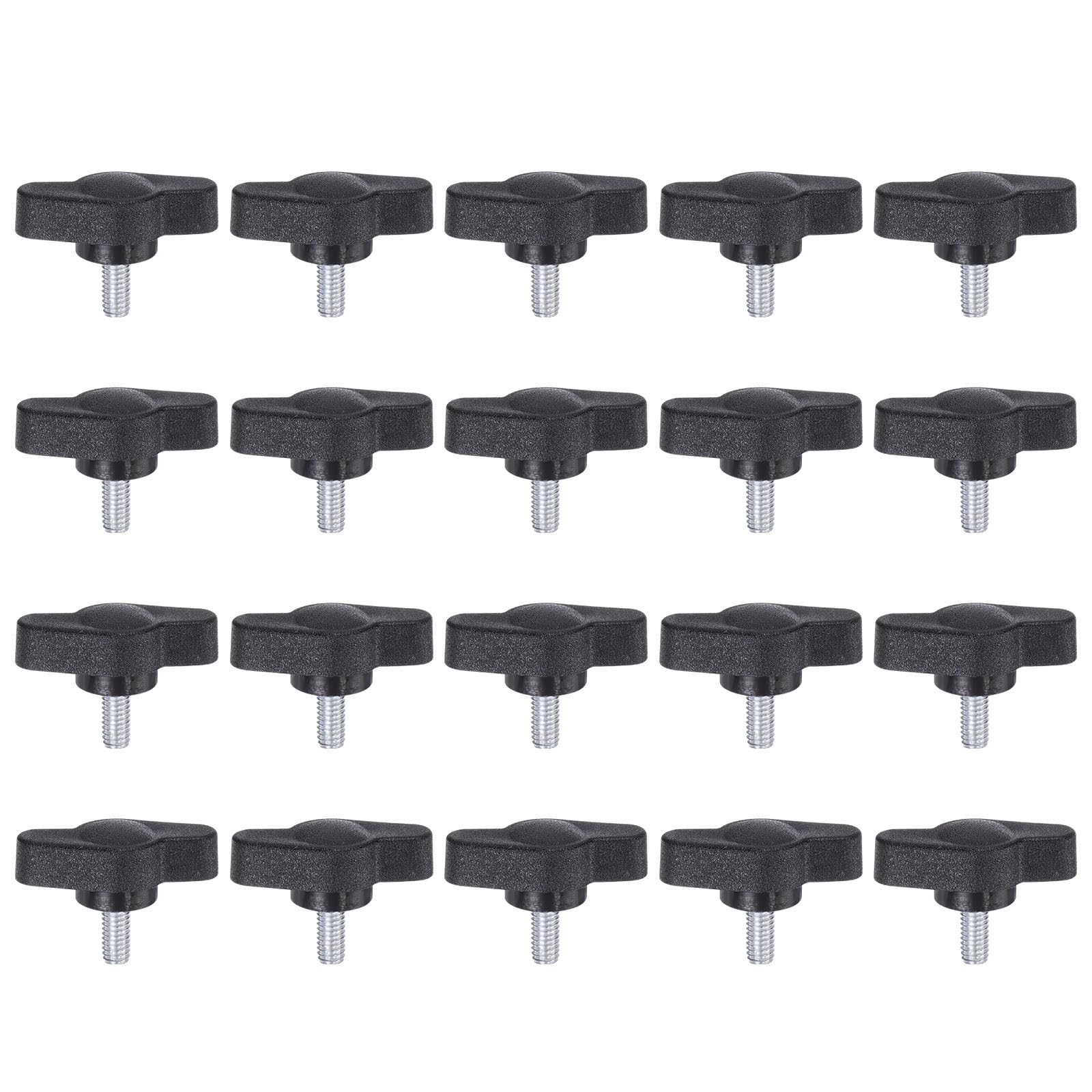 QUARKZMAN Flügelschrauben M8 - 8 Stück Set In Schwarz