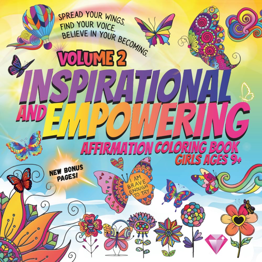 Inspirational and Empowering Affirmation Coloring Book: Volume 2