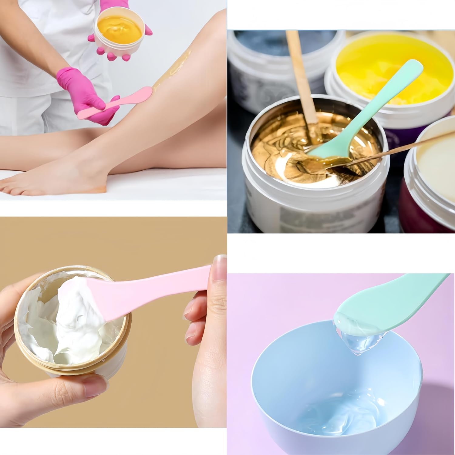 36PCS Plastic Paint Stir Sticks Epoxy Resin Reusable Mixing Sticks Colored Facial Mask Cosmetic Spatula,6 Inch Silicone Wax Paint Stirrers for Mixing Resin, Liquid, Epoxy, Crafts